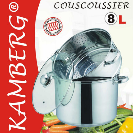 Couscous pan 3 in 1 Couscoussier - Roestvrij staal