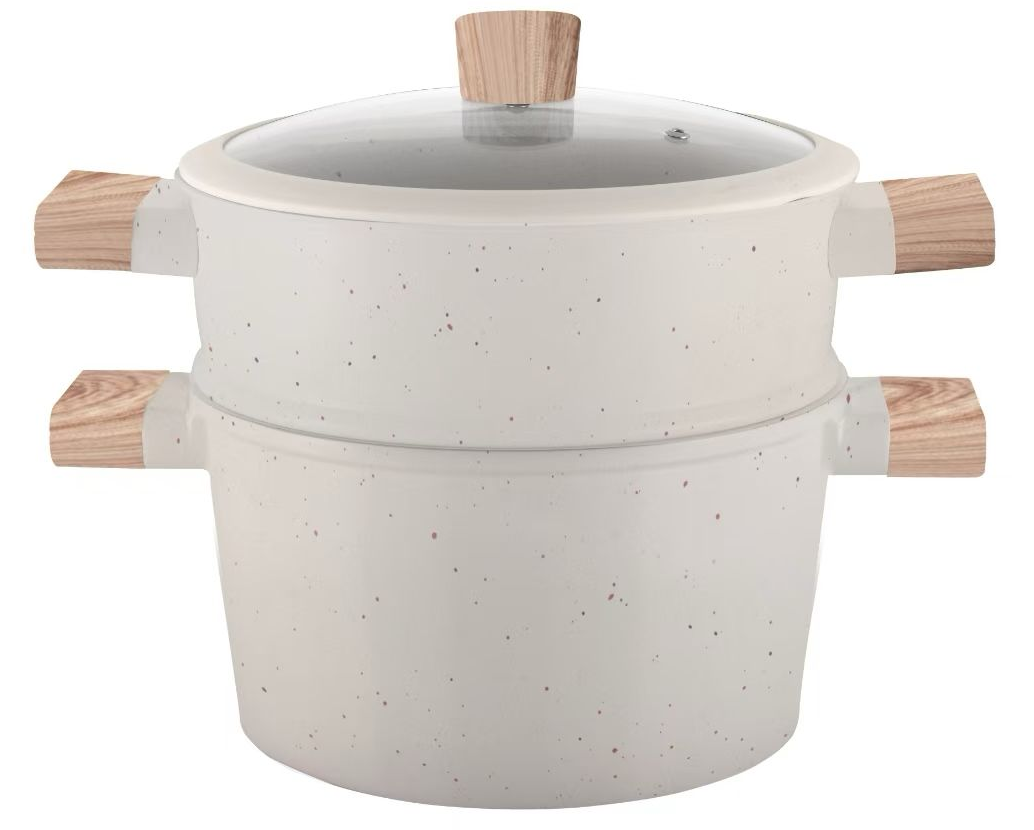Stoompan 3-in-1 inductie – couscous pan 5 liter, Ø 24 cm, cast aluminium