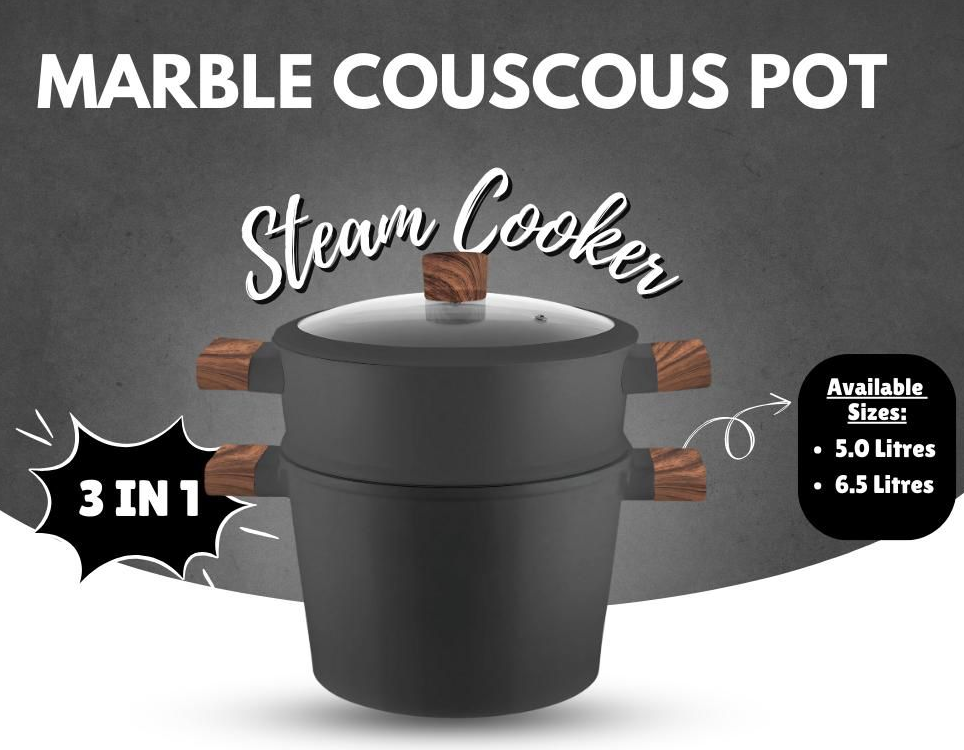 Hakal stoompan 3-in-1 – couscous pan 6,5 liter, ook voor inductie – foto 3