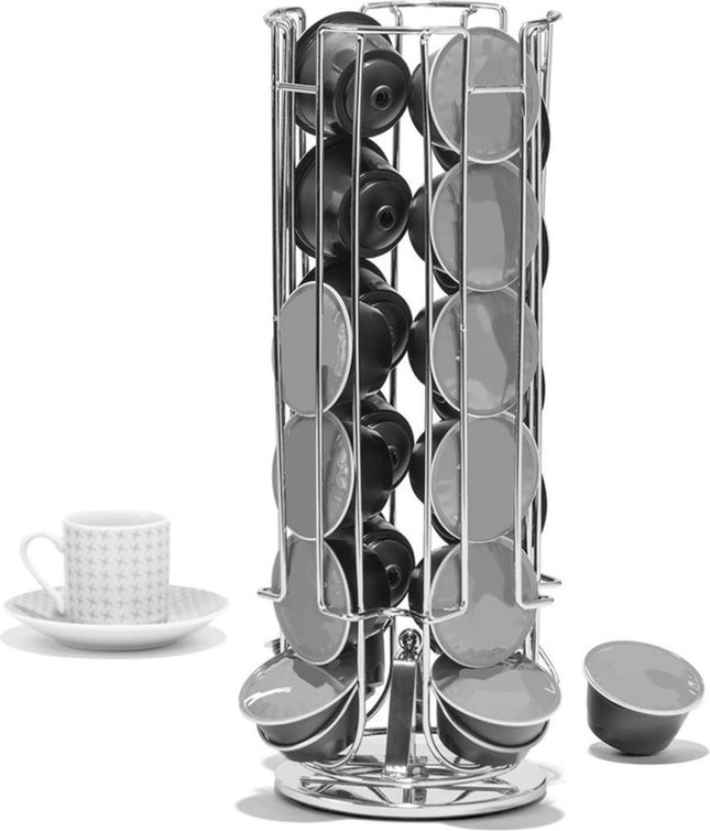 Metale Draaibare Koffiecup - capsulehouder 24 cups