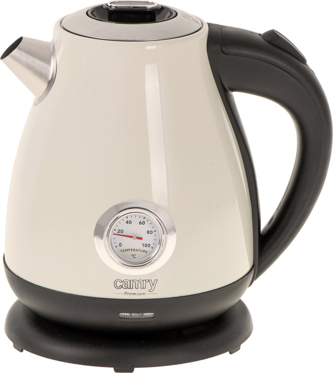 Camry CR 1344 - Electric kettle with thermometer - 1.7 liters - Cream