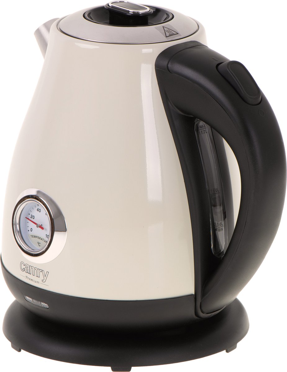 Camry CR 1344 - Electric kettle with thermometer - 1.7 liters - Cream