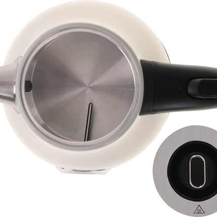 Camry CR 1344 - Elektrische waterkoker met thermometer - 1.7 liter - Creme