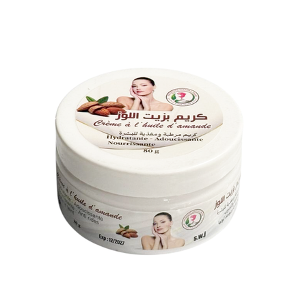 Hydraterende Amandelolie Crème – Voedend & Verzachtend – 80g
