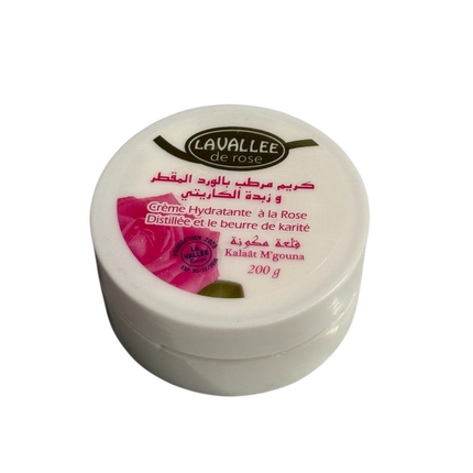 La Vallée Hydraterende Rozencrème met Sheaboter – 200g – Voor Droge & Gevoelige Huid