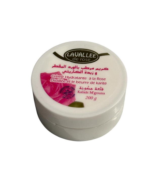 La Vallée Hydraterende Rozencrème met Sheaboter – 200g – Voor Droge & Gevoelige Huid