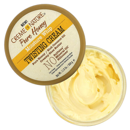 Creme Of Nature, Pure Honey, Moisture Whip, Twisting Cream, 11.5 oz (326 g)