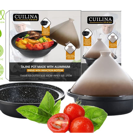 Tajine Ø 30 cm geschikt voor alle kookplaten, inclusief inductie