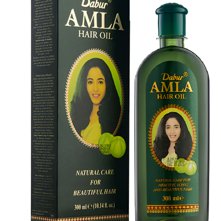 Dabur Amla Haarolie 300ml - Verrijkt met Mineralen, Canola & Amla Extract