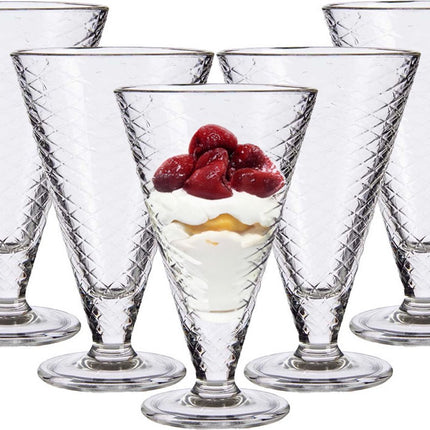 IJcoupes/IJsjes - Dessert serveer schaaltjes - set 6x stuks -340 ml