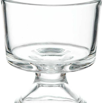 IJcoupes/IJsjes/Dessert serveer schaaltjes - set 6x stuks - glas - 290 ml - op voet - D9 cm/H10 cm
