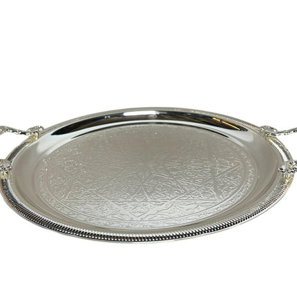 Marokkaanse dienblad rond met handvat