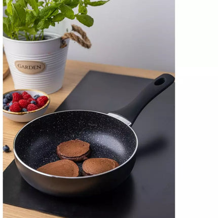 Diepe Koekenpan met Deksel en Eierinsert - 20 cm - Geschikt voor 4 Gepocheerde Eieren