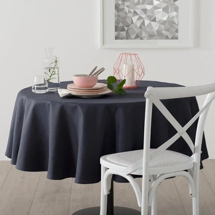Tafelkleed Grijs anti vlek - Rond - Dia 180 cm - Anti vlekken