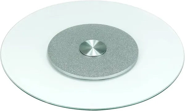 SpinMaster Glass - Roterende Serveerschaal - draaiend - 60 - cm - gehard - glas - transparant