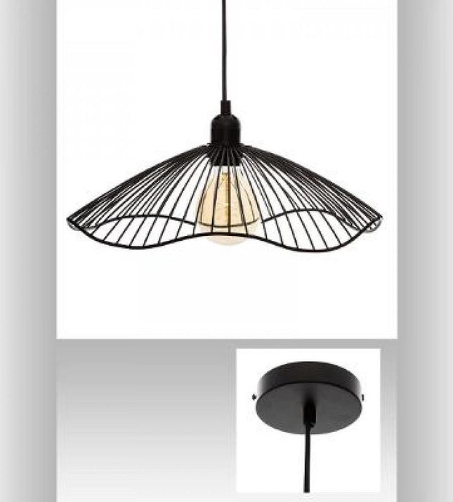 Hanglamp Galt diam 34 cm zwart metaaldraad