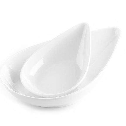 Melamine druppel schaaltjes wit