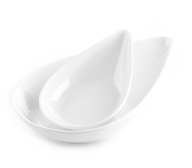Melamine druppel schaaltjes wit