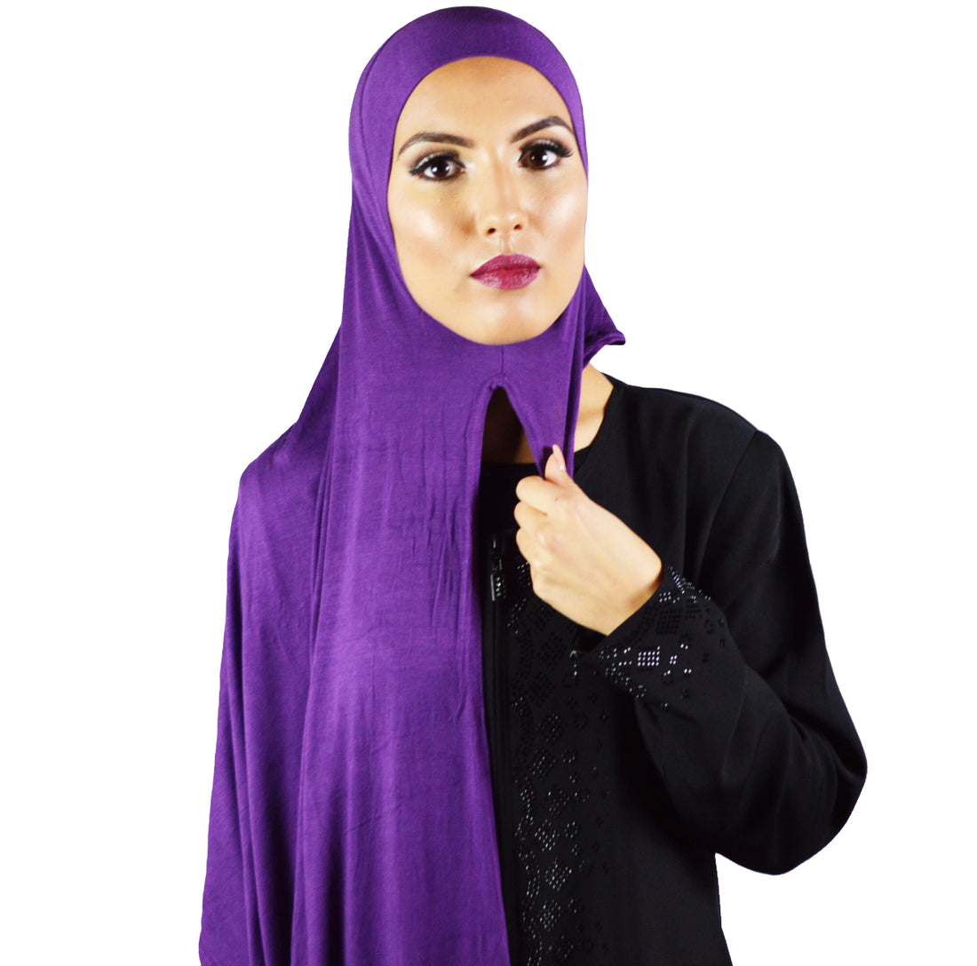 Instant hijab stretch viscose – ééndelig, geen speld nodig, 30 kleuren – foto 4