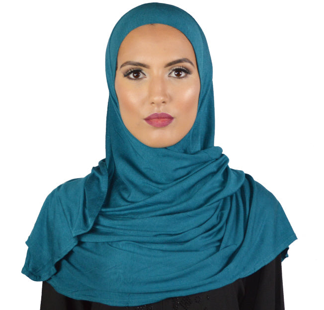 Instant hijab stretch viscose – ééndelig, geen speld nodig, 30 kleuren