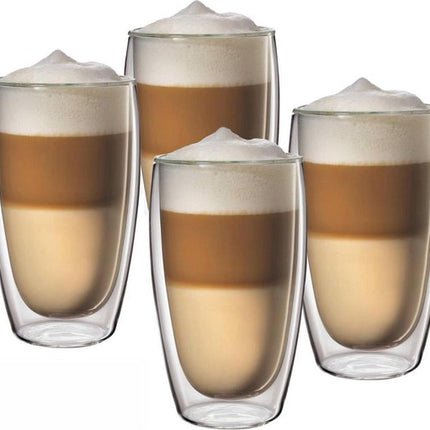 Dubbelwandige Glazen - Set van 4 Stuks - 450ml
