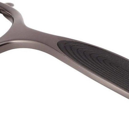 Dunschiller voor groenten en fruit met ergonomische antisliphandgreep en siliconen inzetstuk.