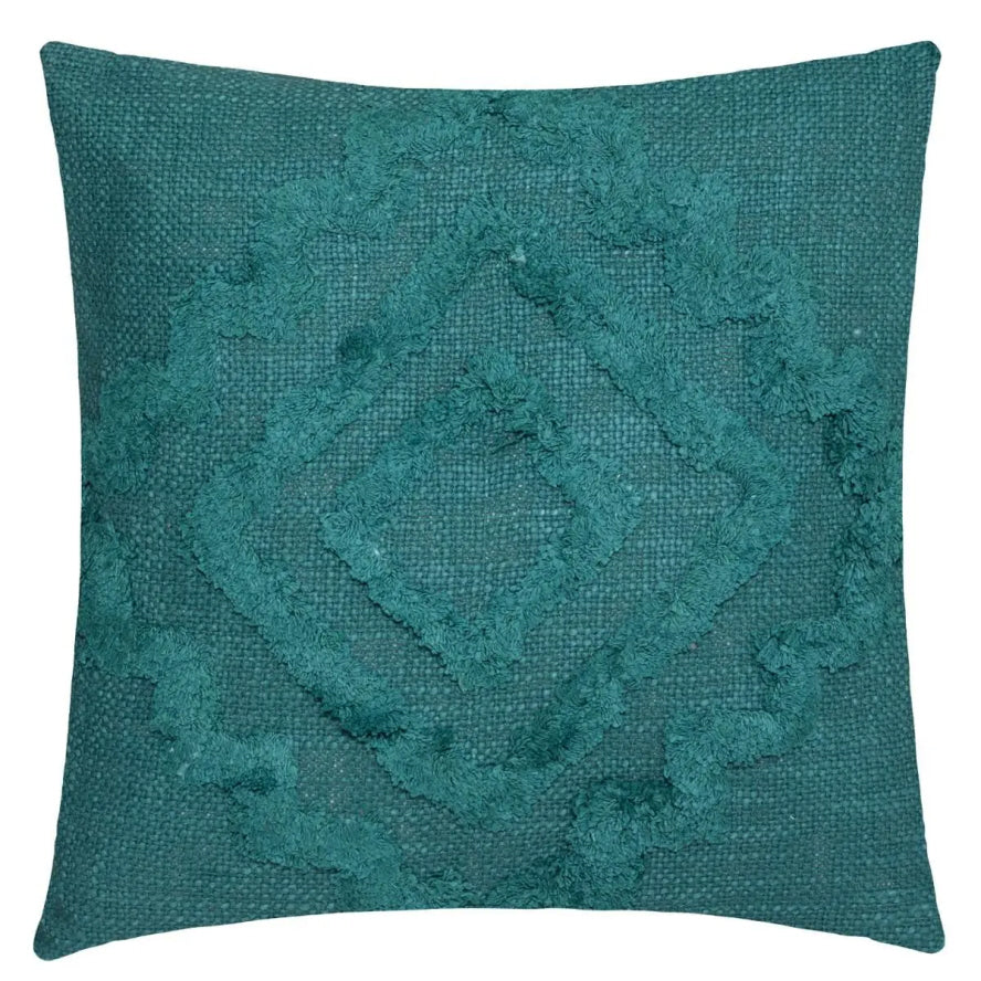 Coussin Inca bleu canard