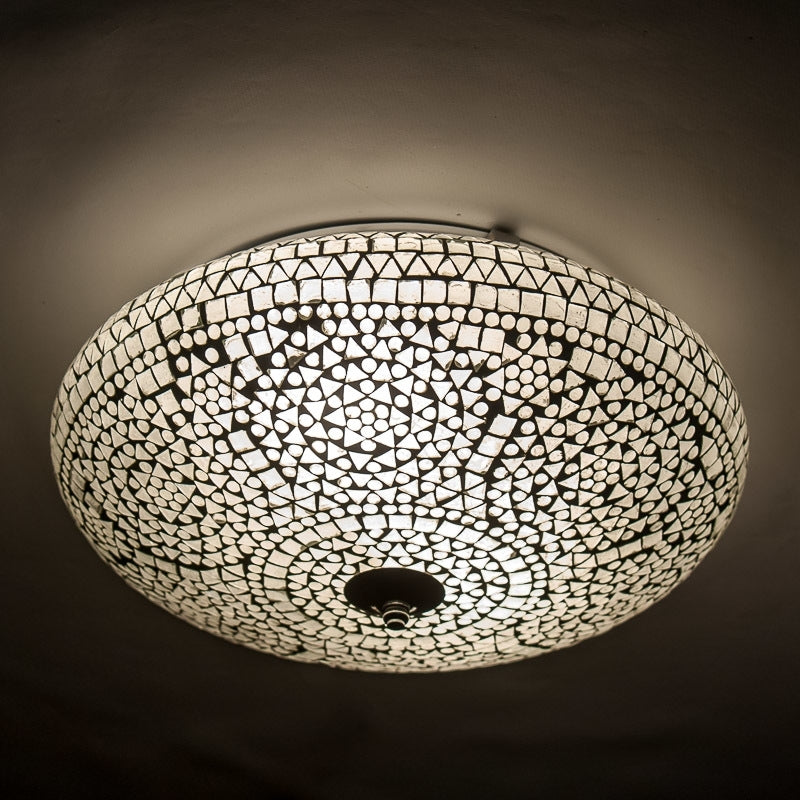 Oriental mosaic ceiling lamp - diameter 38