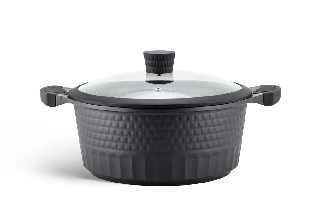 Batterie de cuisine Edenberg Luxe 10 pièces avec revêtement en céramique/marbre