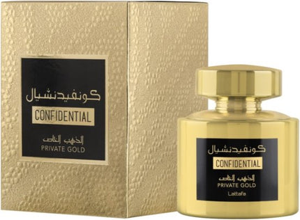 Lattafa - Confidential private gold eau de parfum 100ml