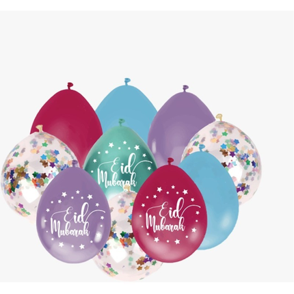 Eid Ballonnenmix - Multi Colour (10st)