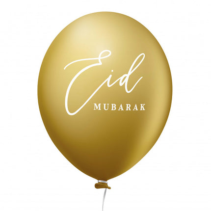 Eid mubarak ballonnen Bordeaux/paars 6stk.