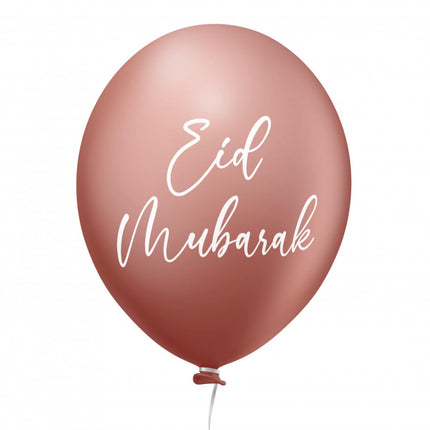 Eid mubarak ballonnen Rose gold 6 stk.