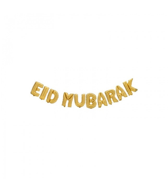EID MUBARAK BUCHSTABEN GOLD