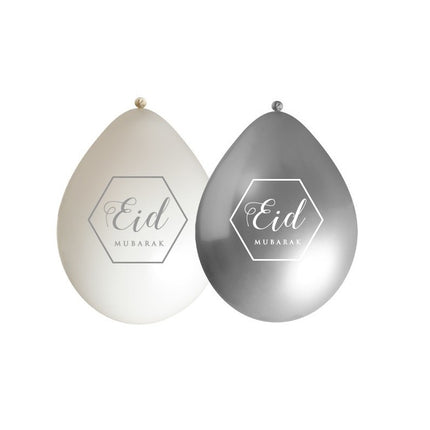 BALLON EID WIT/ZILVER
