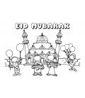EID MUBARAK PLACEMATS (SET VAN 6) - MINT