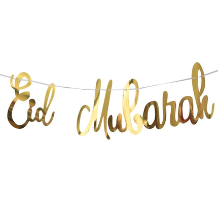 Eid Mubarak Letter Slinger - Goud