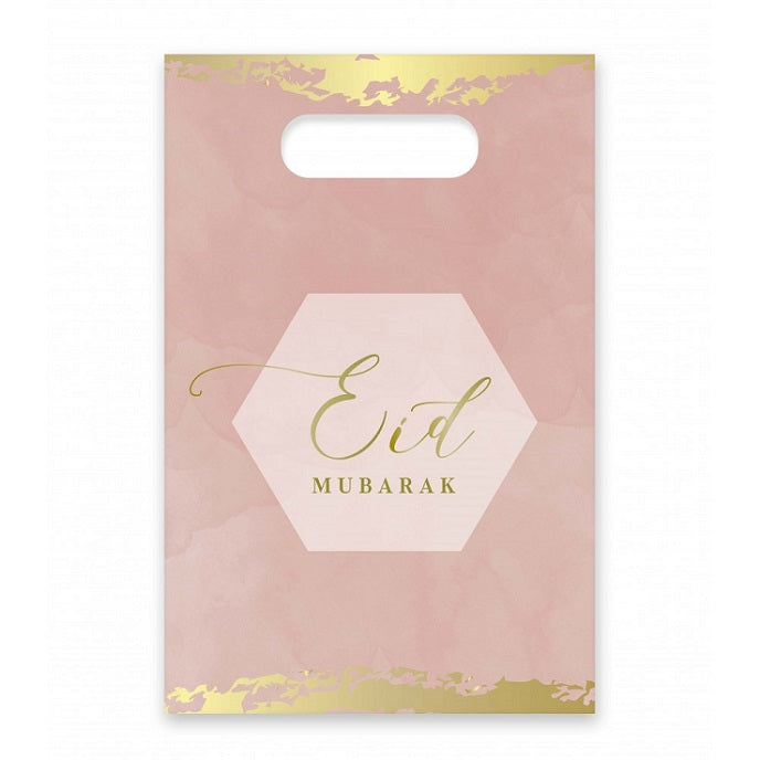 Sachets de bonbons Aïd Moubarak Rose Poudré