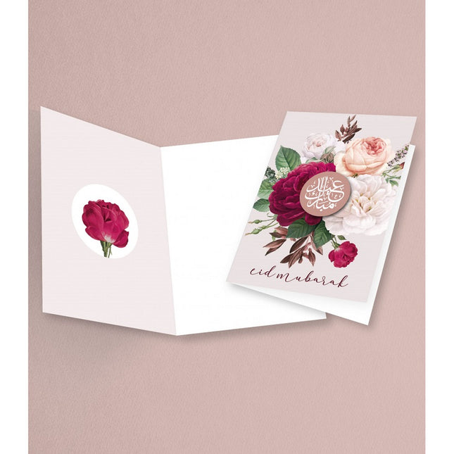 Eid Mubarak Wenskaart Flowers