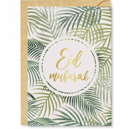 Eid Mubarak Wenskaart Tropical