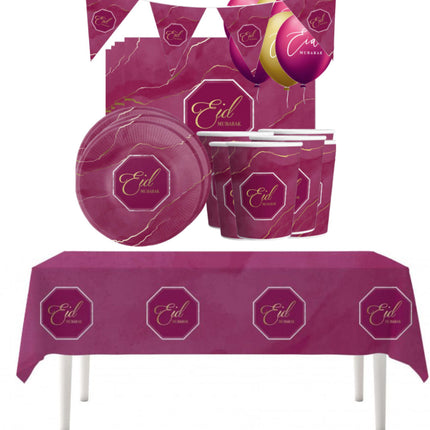 Eid mubarak gedekte tafel set