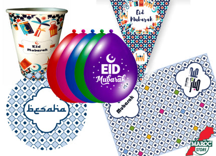Eid feestbox klein blauw