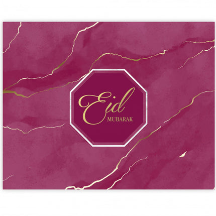 Eid mubarak placemats Bordeaux/Paars