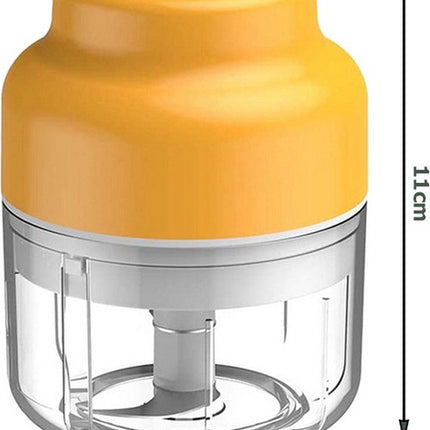 Elektrische Mini Hakmolen USB 250ML Portable - Groentesnijder - Hakmolen