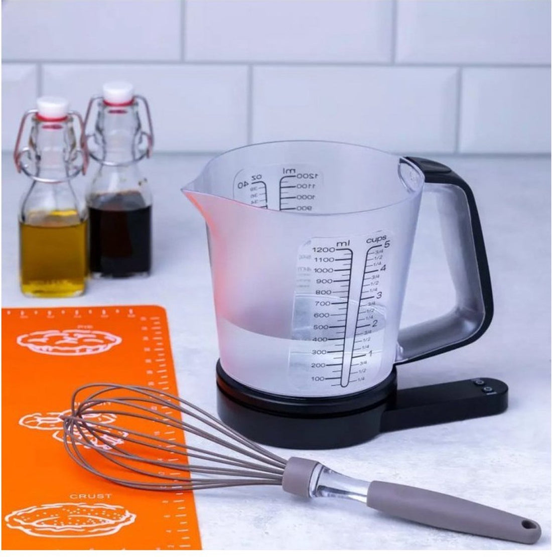 Balance de cuisine électronique avec bol mesureur de 1 g à 5 kg 1,2 L - Graduation - G / Oz / Ml