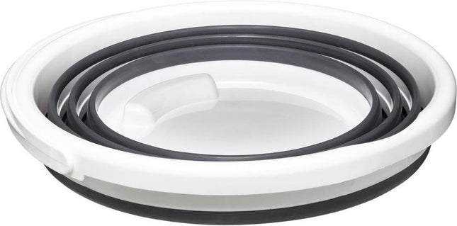 Opvouwbaar Schoonmaak emmer - 10 liter - Wit/Grijs