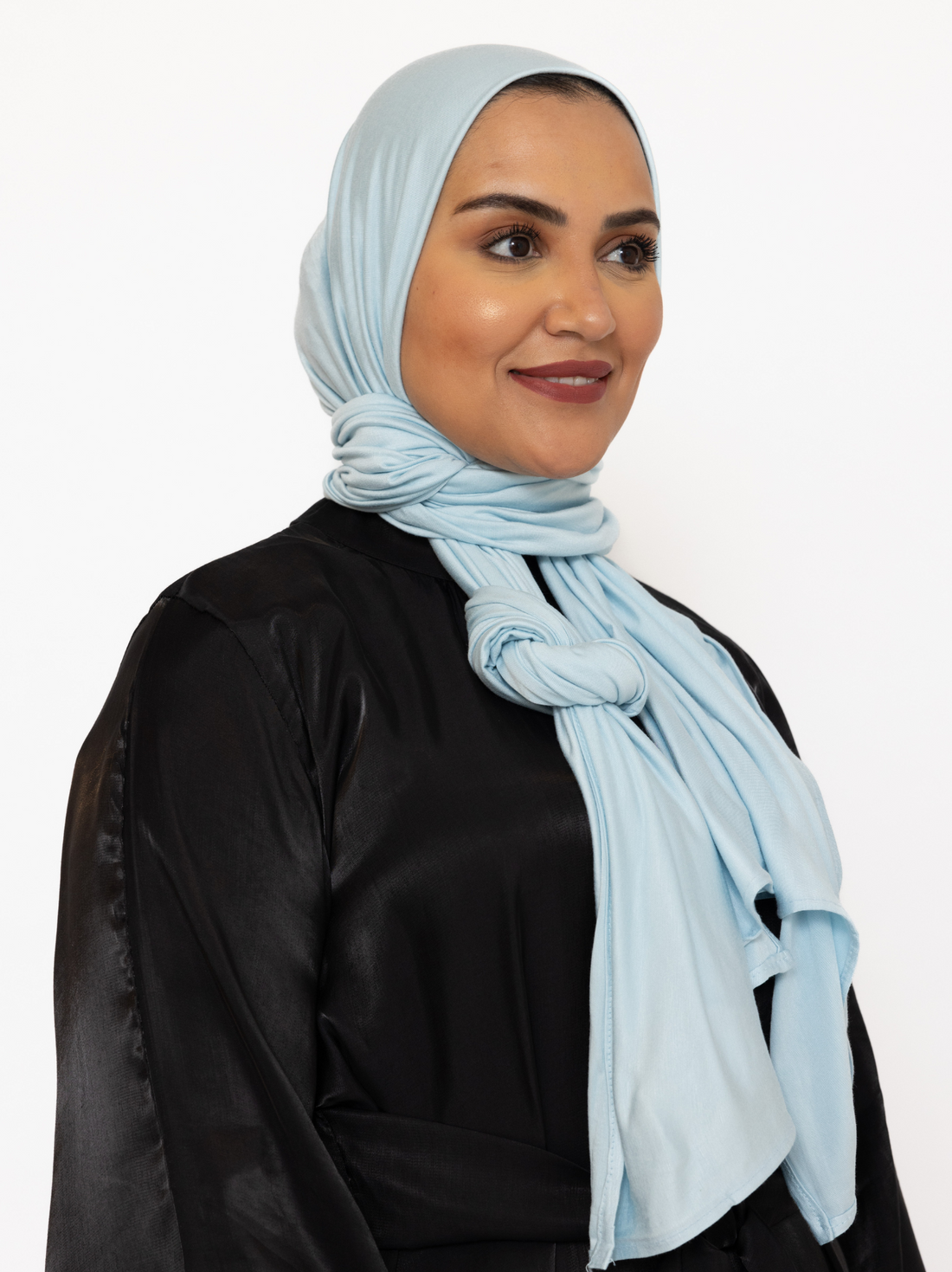 Katoenen stretch sjaal – hoofddoek van katoen, niet doorschijnend, 170 x 60 cm – foto 14