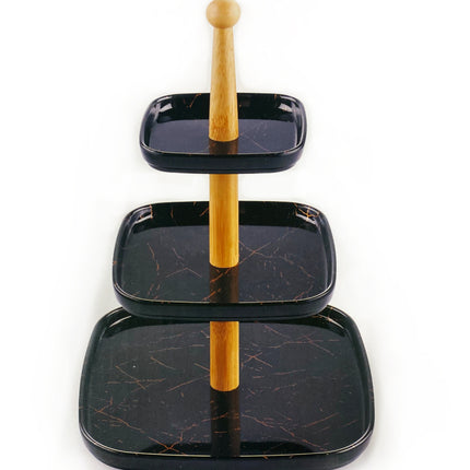 Melamine 3-delige etagère marmer look