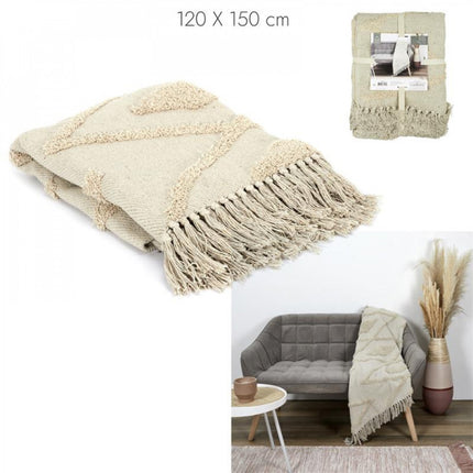 Plaid katoen ethnique 120X150CM