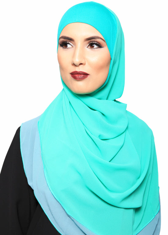 Hijab Instant en Mousseline Prêt-à-porter